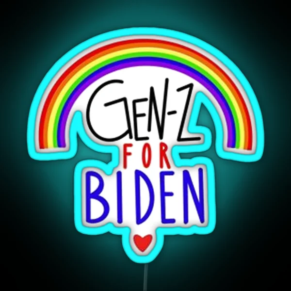 Gen Z For Biden RGB Neon Sign