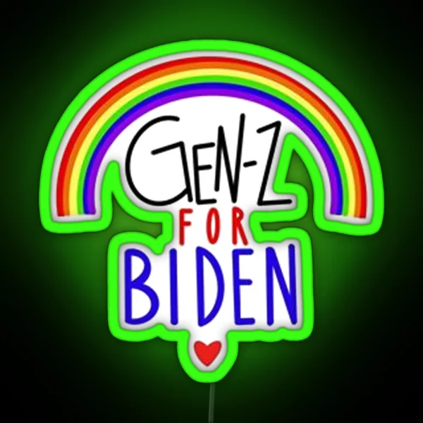 Gen Z For Biden RGB Neon Sign