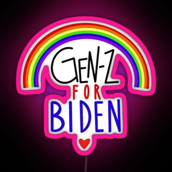 Gen Z For Biden RGB Neon Sign