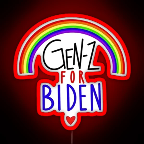 Gen Z For Biden RGB Neon Sign
