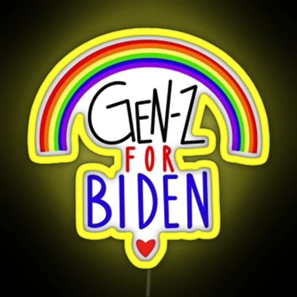 Gen Z For Biden RGB Neon Sign