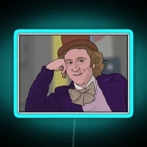 Gene Wilder Meme You Must Be New Here RGB Neon Sign