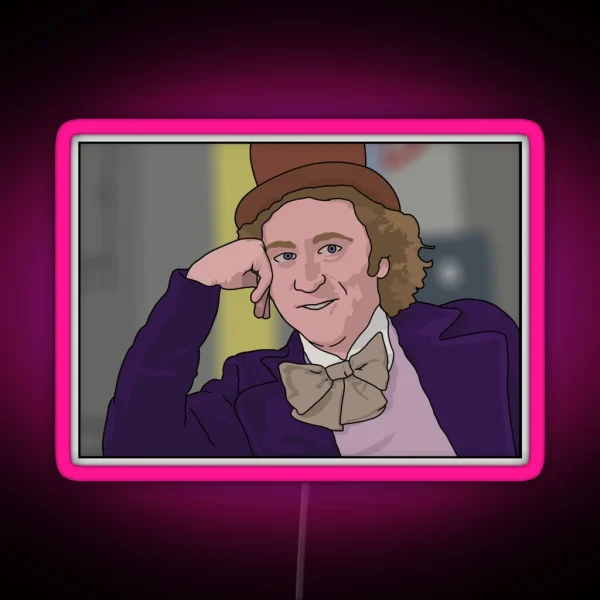 Gene Wilder Meme You Must Be New Here RGB Neon Sign