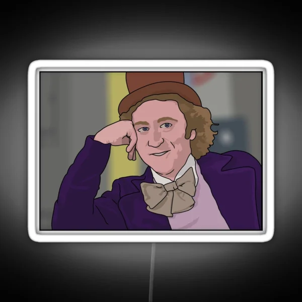 Gene Wilder Meme You Must Be New Here RGB Neon Sign