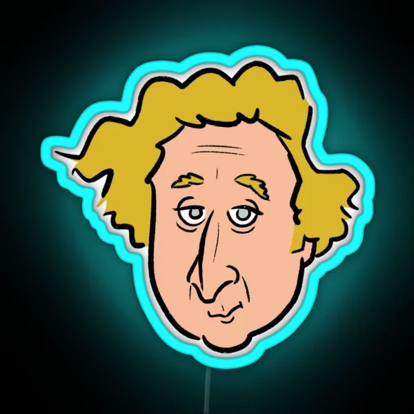 Gene Wilder RGB Neon Sign