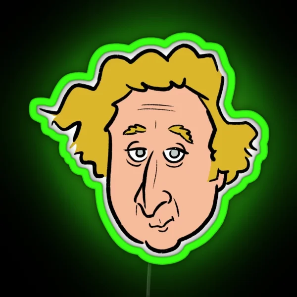 Gene Wilder RGB Neon Sign