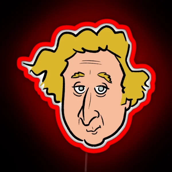 Gene Wilder RGB Neon Sign