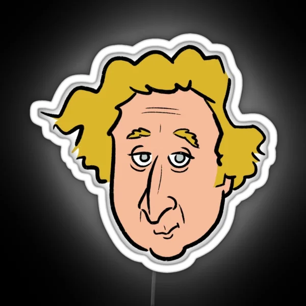 Gene Wilder RGB Neon Sign
