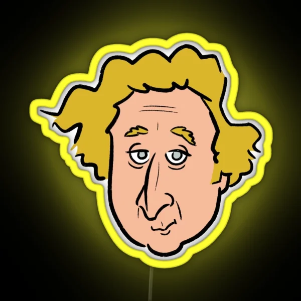 Gene Wilder RGB Neon Sign