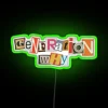 Neon Sign with Generational Nostalgia and Modern RGB Lighting Features