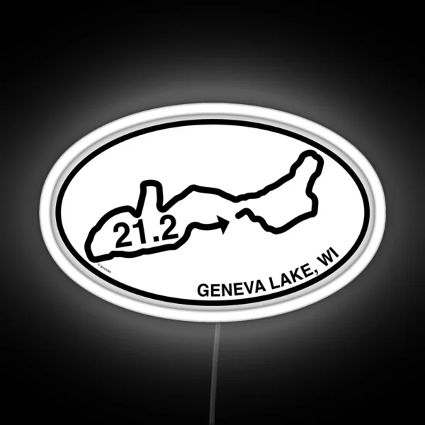 Geneva Lake WI RGB Neon Sign