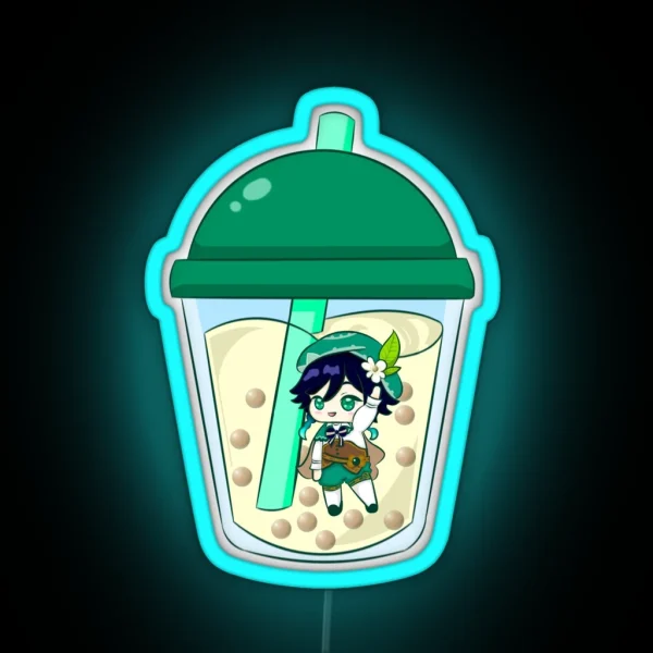Genshin Bubbleteas Venti RGB Neon Sign