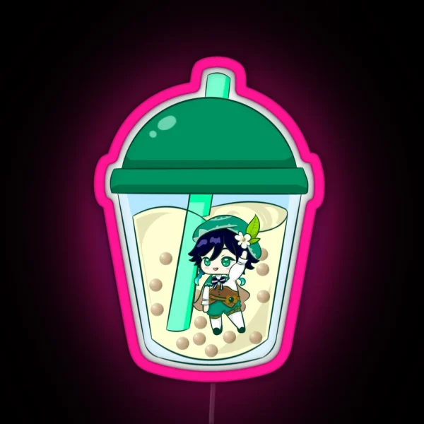 Genshin Bubbleteas Venti RGB Neon Sign