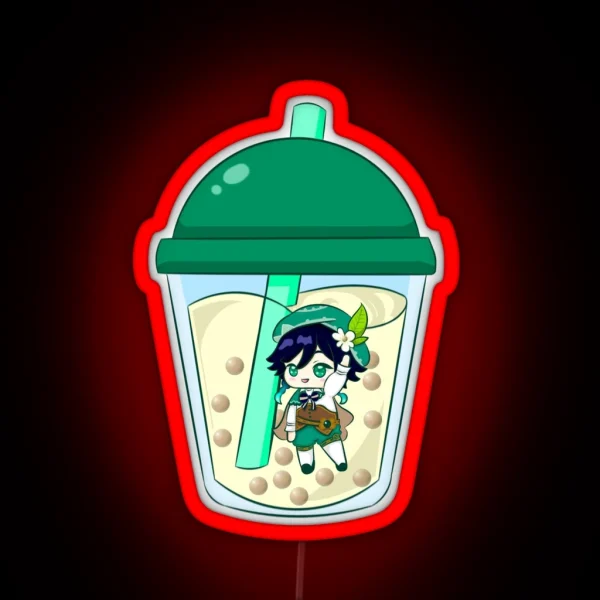 Genshin Bubbleteas Venti RGB Neon Sign