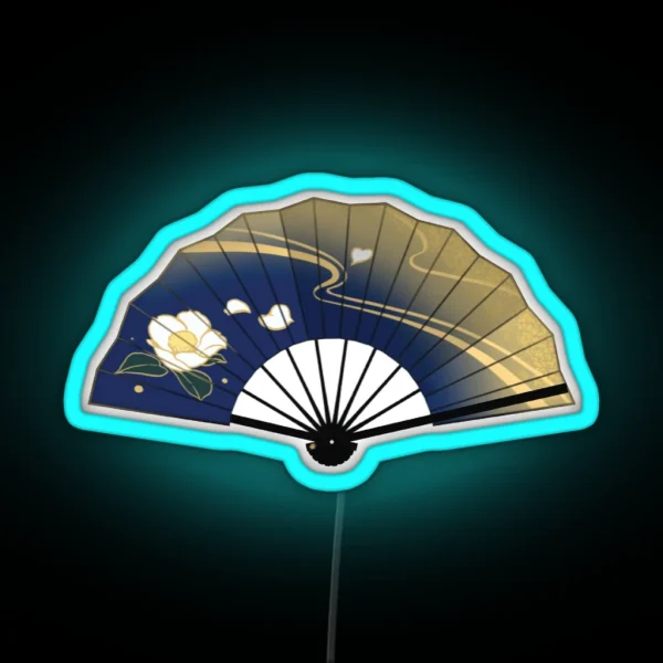 Genshin Impact Ayaka Fan RGB Neon Sign