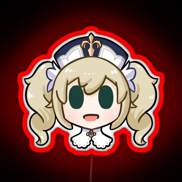 Genshin Impact Barbara Chibi Head RGB Neon Sign