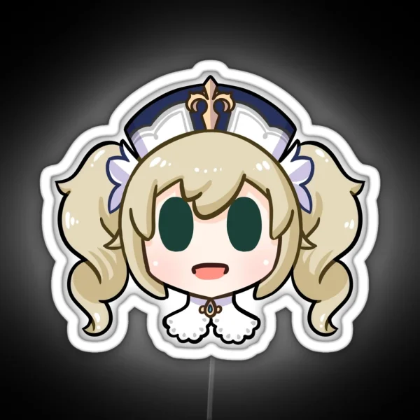 Genshin Impact Barbara Chibi Head RGB Neon Sign