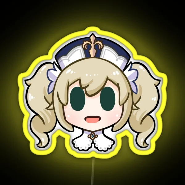 Genshin Impact Barbara Chibi Head RGB Neon Sign