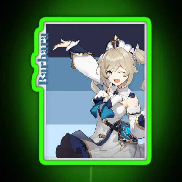 Genshin Impact Barbara RGB Neon Sign