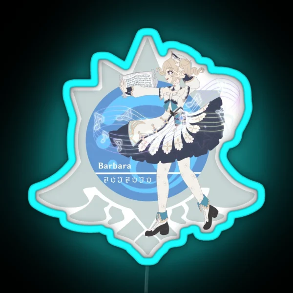 Genshin Impact Barbara RGB Neon Sign