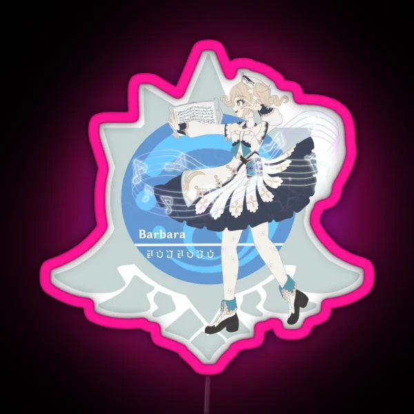 Genshin Impact Barbara RGB Neon Sign