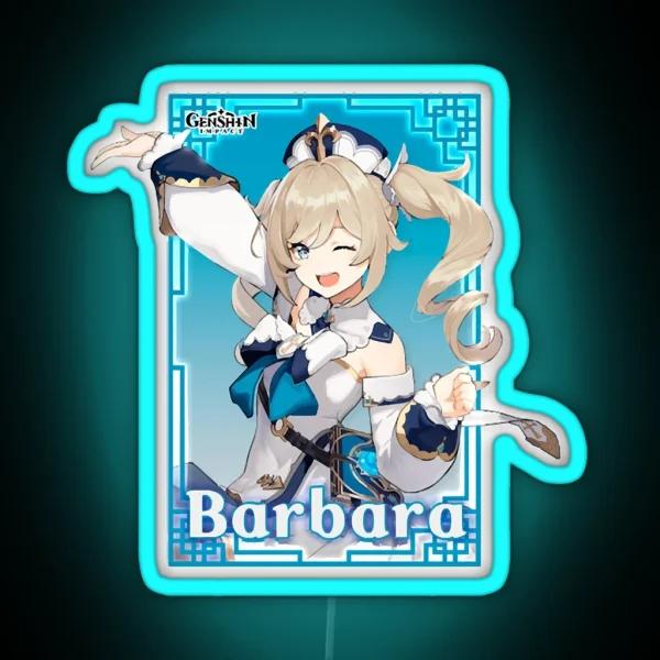 Genshin Impact Barbara RGB Neon Sign