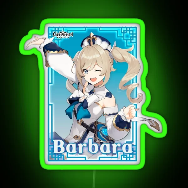 Genshin Impact Barbara RGB Neon Sign