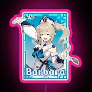 Genshin Impact Barbara RGB Neon Sign