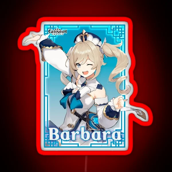 Genshin Impact Barbara RGB Neon Sign