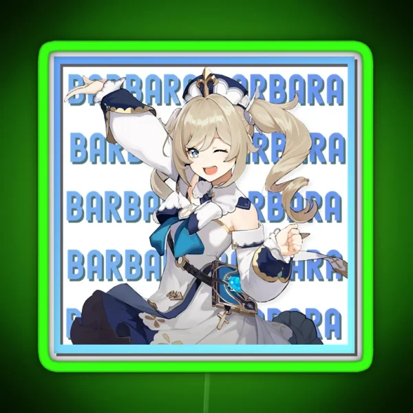 Genshin Impact Barbara RGB Neon Sign