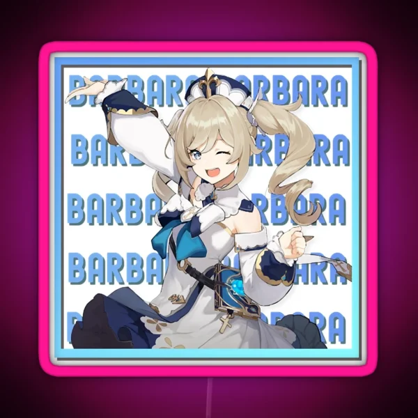 Genshin Impact Barbara RGB Neon Sign