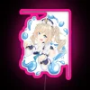 RGB LED light box display with Genshin Impact inspired designs