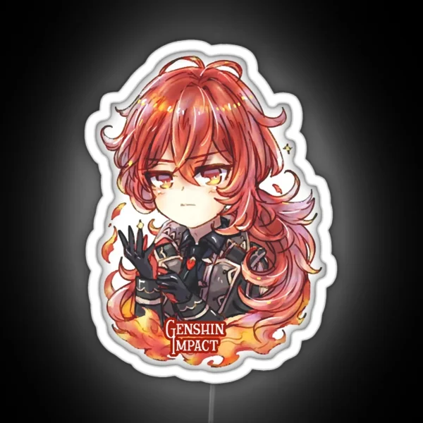 Genshin Impact Bois Diluc RGB Neon Sign