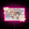 Genshin Impact Chibi Art Inspired RGB Neon Sign Decorations