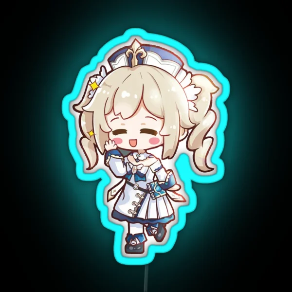 Genshin Impact Chibi Barbara Cute RGB Neon Sign