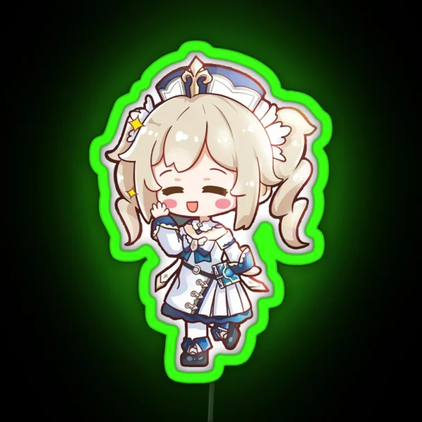 Genshin Impact Chibi Barbara Cute RGB Neon Sign