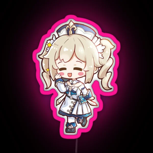 Genshin Impact Chibi Barbara Cute RGB Neon Sign