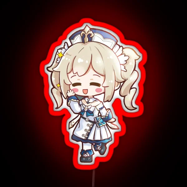 Genshin Impact Chibi Barbara Cute RGB Neon Sign