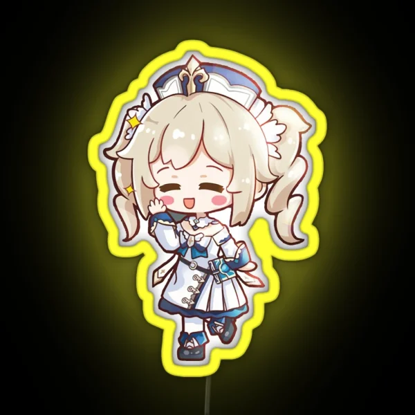 Genshin Impact Chibi Barbara Cute RGB Neon Sign