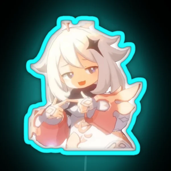 Genshin Impact Chibi Childe RGB Neon Sign