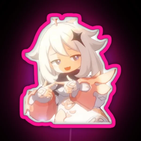 Genshin Impact Chibi Childe RGB Neon Sign
