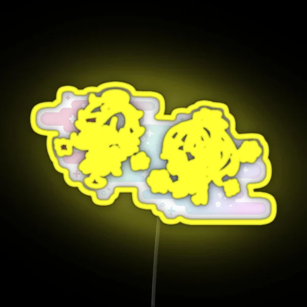 Genshin Impact Chibi Kazhuha And Ayaka RGB Neon Sign