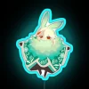 Genshin Impact Chibi Kazuha Character Neon Sign with Colorful RGB Lighting