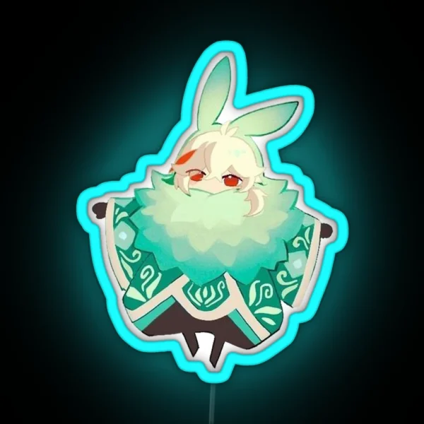 Genshin Impact Chibi Kazuha RGB Neon Sign