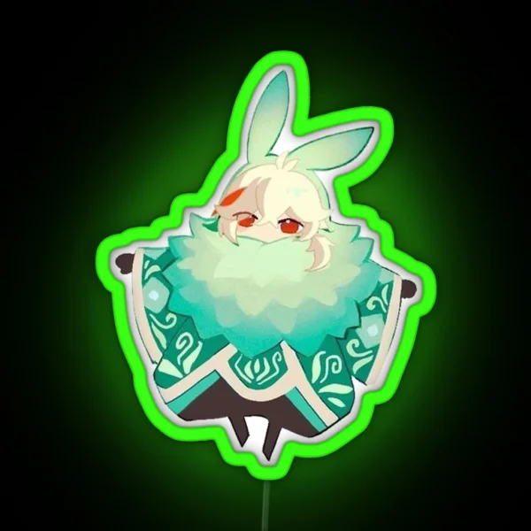 Genshin Impact Chibi Kazuha RGB Neon Sign