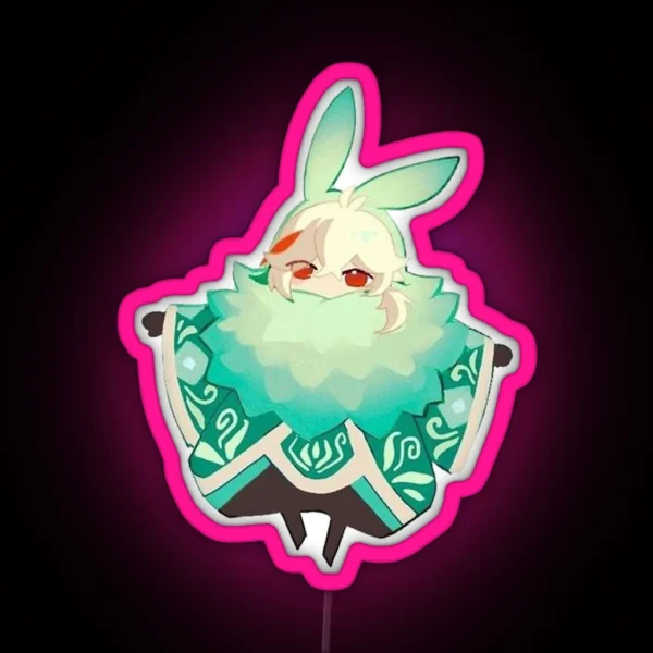 Genshin Impact Chibi Kazuha RGB Neon Sign