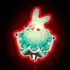 Vibrant, colorful Genshin Impact themed Kazuha chibi anime neon lamp decoration