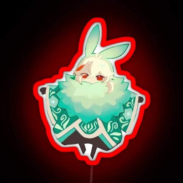Genshin Impact Chibi Kazuha RGB Neon Sign