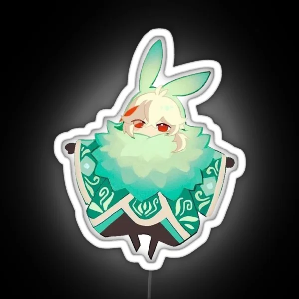 Genshin Impact Chibi Kazuha RGB Neon Sign