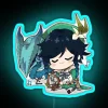 Chibi Venti Entertains with Music under Dvalin's Stormy Rainbow Lights